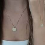 Mother Daughter Initial Necklace Set — view 2