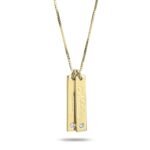 Multi-Bar Birthstone Name Necklace — view 3