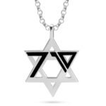 October Seventh Star of David Necklace — view 1