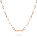 Paperclip Nameplate Necklace — view 3