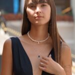 Freshwater Pearl Initial Necklace — view 2