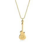 Personalized Guitar Necklace | Custom Name Pendant — view 3
