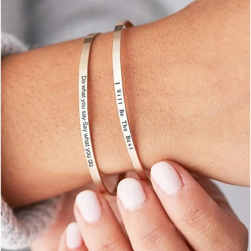 Personalized Handwriting Bracelet - Silver
