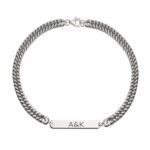 Personalized His and Hers Initial Bracelet — view 2