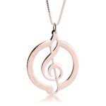 Personalized Music Note Pendant — view 3