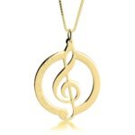 Personalized Music Note Pendant — view 2