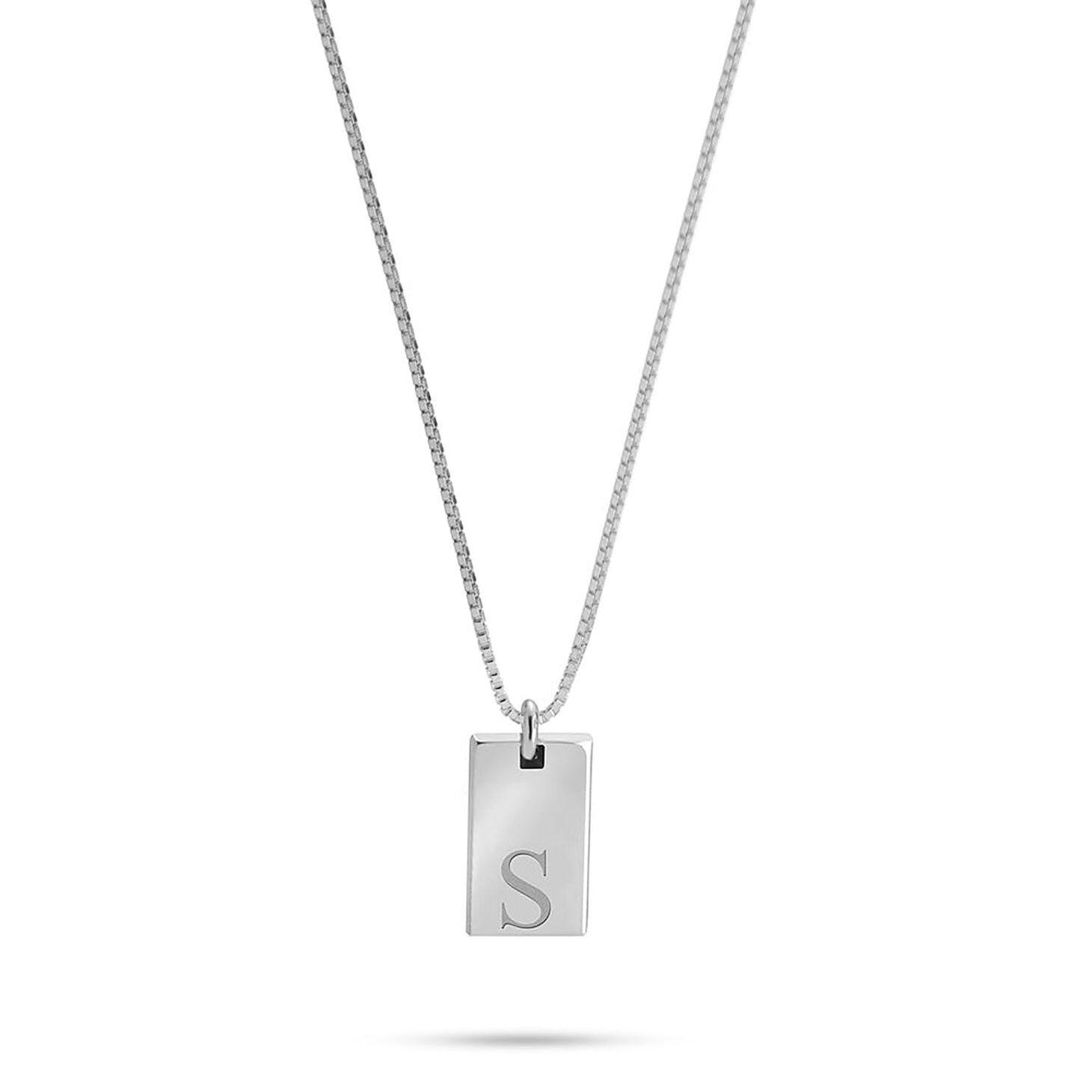 Petite Initial Bar Necklace