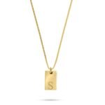 Petite Initial Bar Necklace — view 2