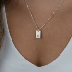 Petite Initial Bar Necklace — view 4