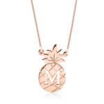 Pineapple Necklace with Initial — view 4