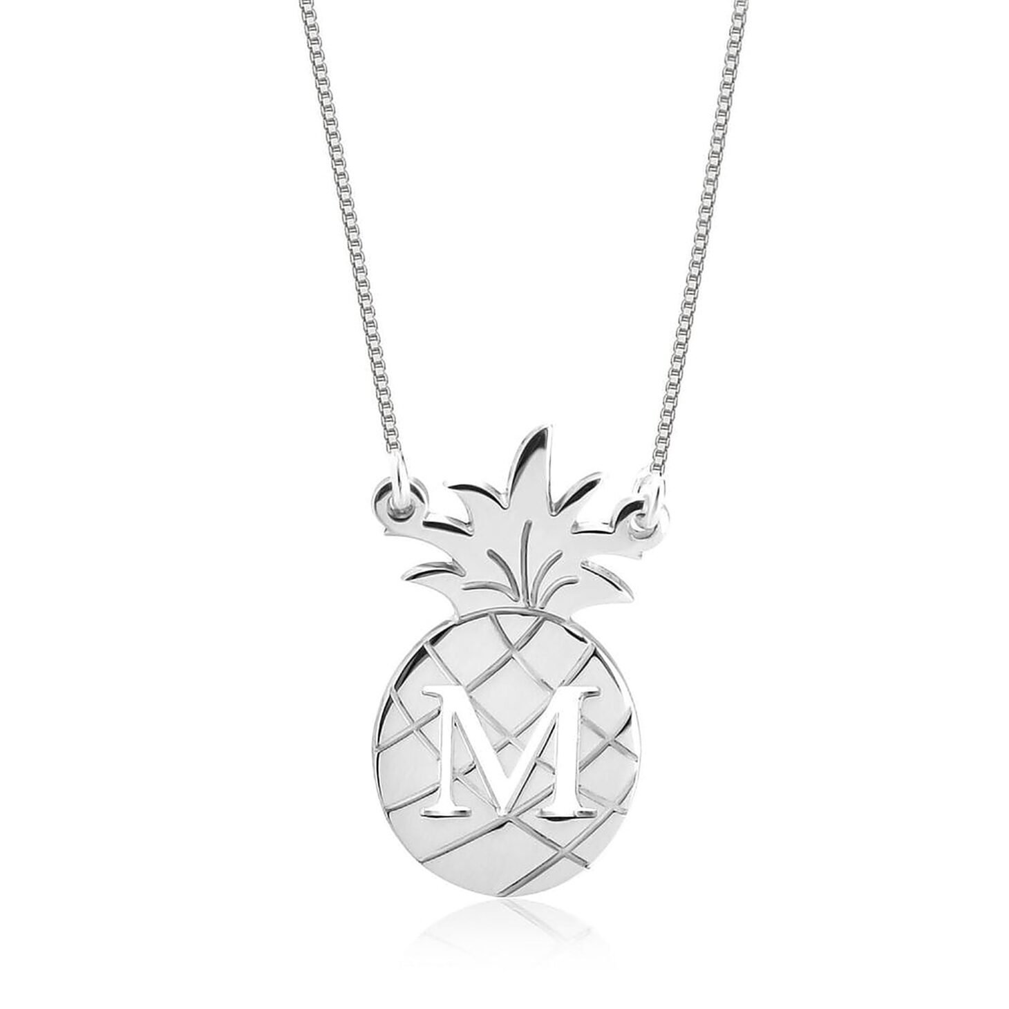 Pineapple Necklace with Initial