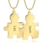 Puzzle Necklace for Couples — view 3