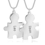 Puzzle Necklace for Couples — view 1