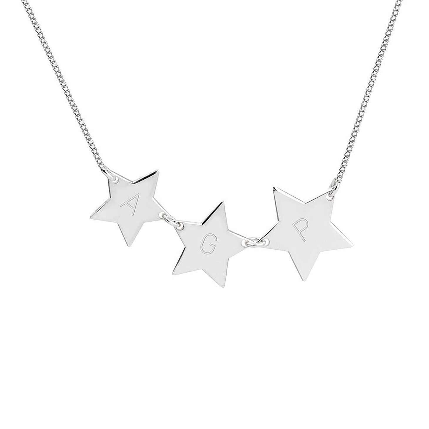 Shooting Star Initial Necklace