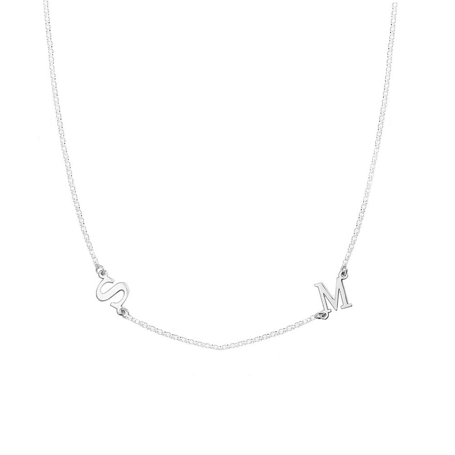 Sideways Letter Necklace