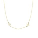 Sideways Letter Necklace — view 2