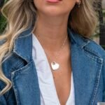 Small Cut Out Heart Necklace — view 2