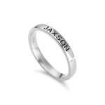 Stackable Engraved Name Ring — view 1