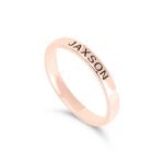 Stackable Engraved Name Ring — view 5