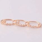 Minimalist Stackable Mom Name Ring — view 6