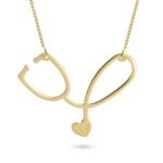 Stethoscope Pendant Necklace — view 3