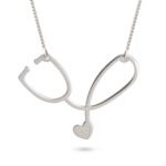 Stethoscope Pendant Necklace — view 1