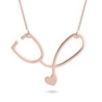 Stethoscope Pendant Necklace — view 4