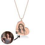 Tilted Heart Photo Necklace — view 4