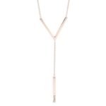 Triangle Hanging Bar Necklace — view 3