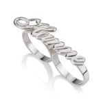Two Finger Name Ring — view 1