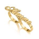 Two Finger Name Ring — view 4