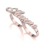 Two Finger Name Ring — view 5