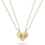 Two Half Heart Necklaces — view 3