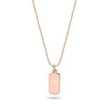 Two Initial Vertical Bar Necklace — view 3