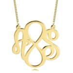 Two Initials Infinity Necklace | Personalized — view 3