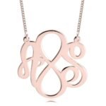 Two Initials Infinity Necklace | Personalized — view 4